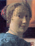 A Lady Standing at the Virginal by Johannes Vermeer